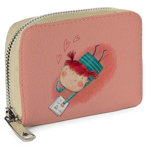 

Кошелёк на замке MINI (текстиль) Love Presentville 12,5х8,5 см 000175868