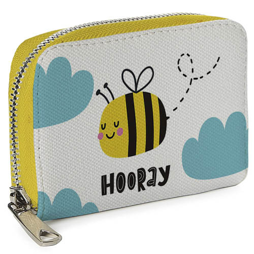 

Кошелёк на замке MINI (текстиль) Hooray пчёлка Presentville 12,5х8,5 см 000176064