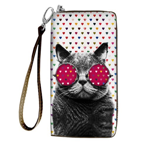 

Кошелёк на замке BIG (текстиль) Кот в очках Presentville 18,5х10 см 000174263