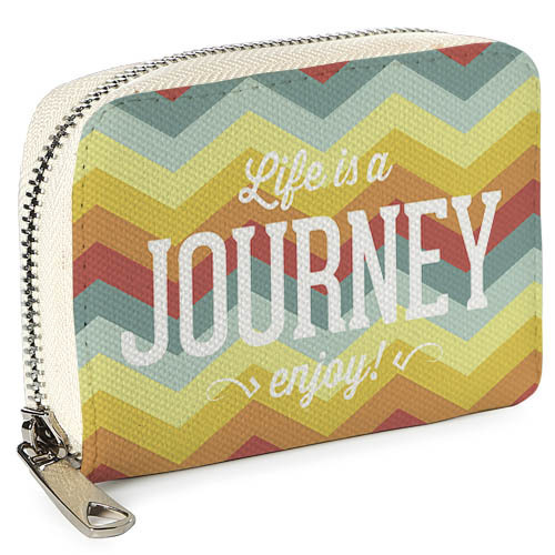 

Кошелёк на замке MINI (текстиль) Life is a Journey enjoy! Presentville 12,5х8,5 см 000175942