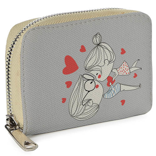 

Кошелёк на замке MINI (текстиль) Любовь Presentville 12,5х8,5 см 000175865