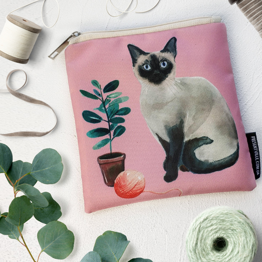 

Косметичка квадратная Basic Кошка Presentville 16х16 см 000179918