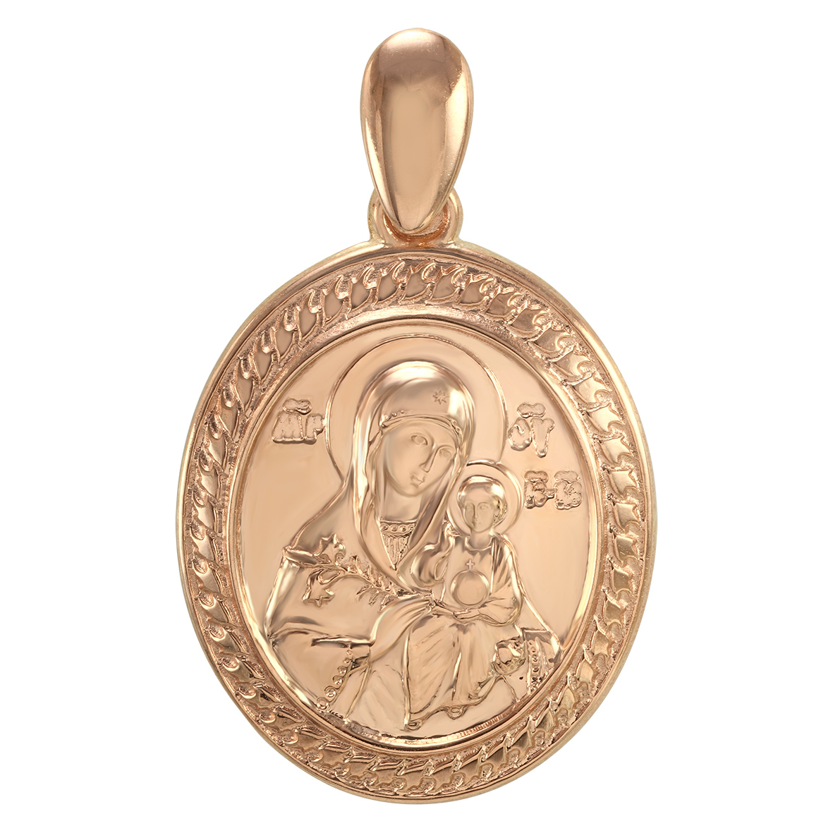 

Золотая ладанка "Икона Божией Матери Неувядаемый цвет" Tango Jewellery Company 110610