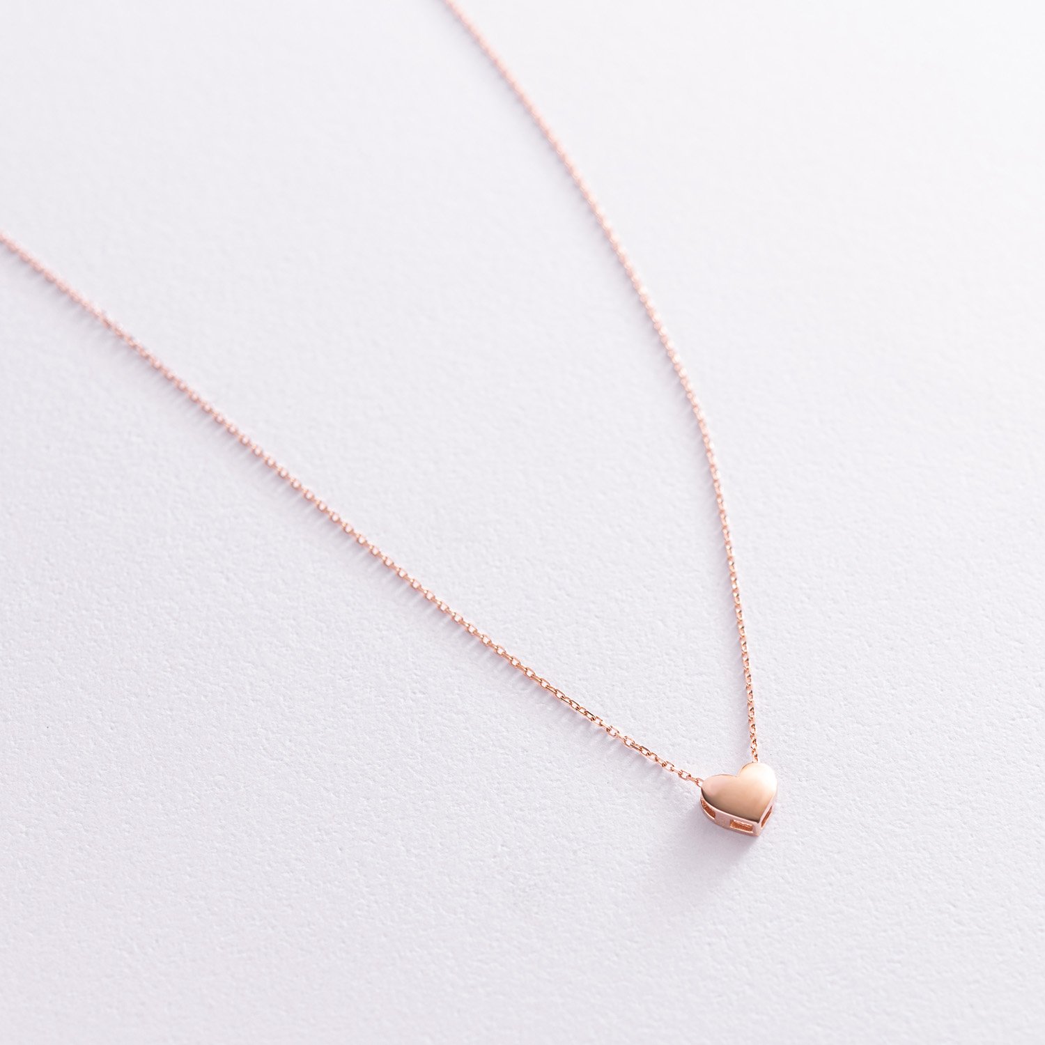 

Золотое колье "Сердечко" в кол02142 Оникс