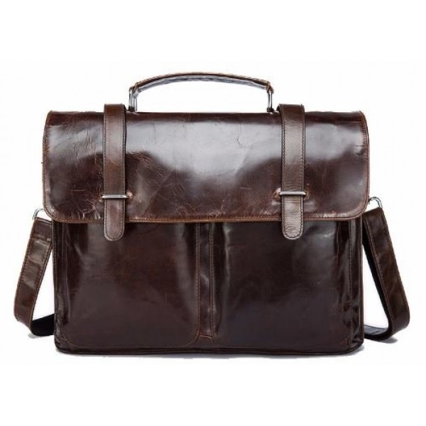 

Портфель из гладкой кожи Vintage 14866 Коричневый