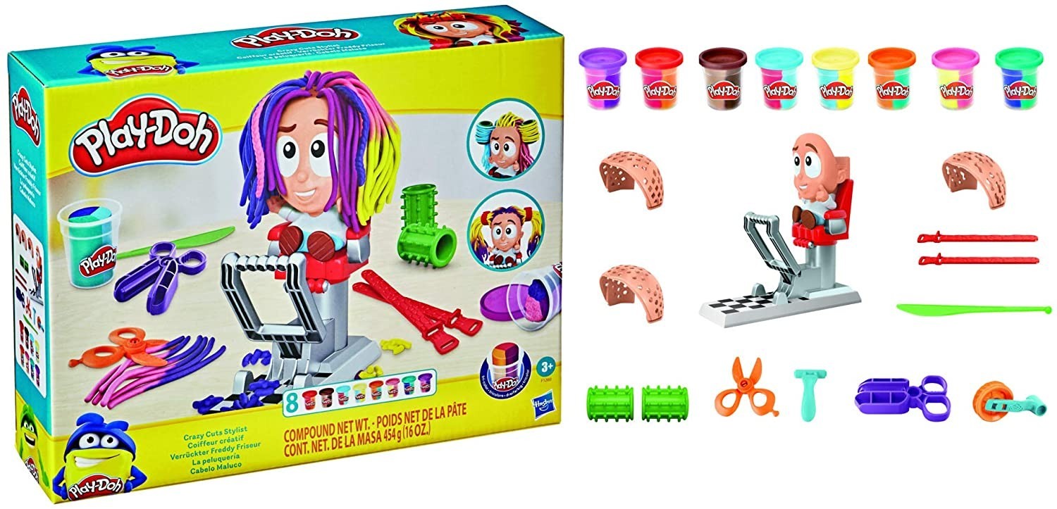 

Игровой набор с пластелином Play-Doh Crazy Cuts Stylist Сумасшедшие прически (F1260)