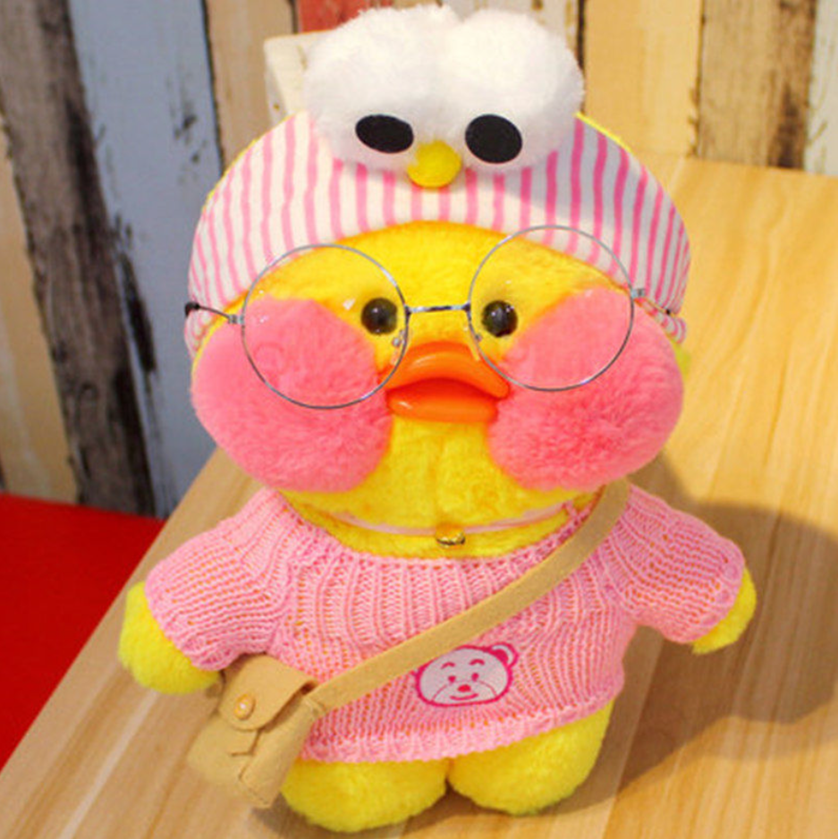 

Мягкая уточка с очками Лалафанфан (Lalafanfan Duck) 30 см, Mod 6