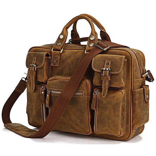 

Сумка мужская Vintage 14051 в винтажном стиле Коричневая