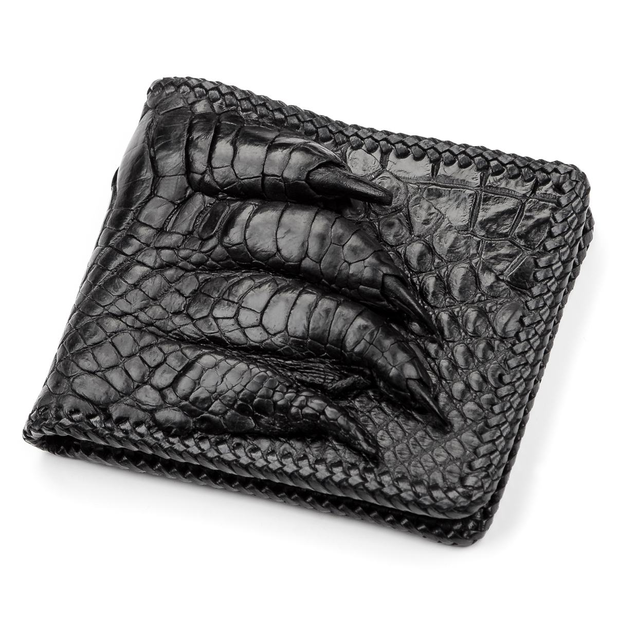 

Портмоне CROCODILE LEATHER 18004 из натуральной кожи крокодила Черное