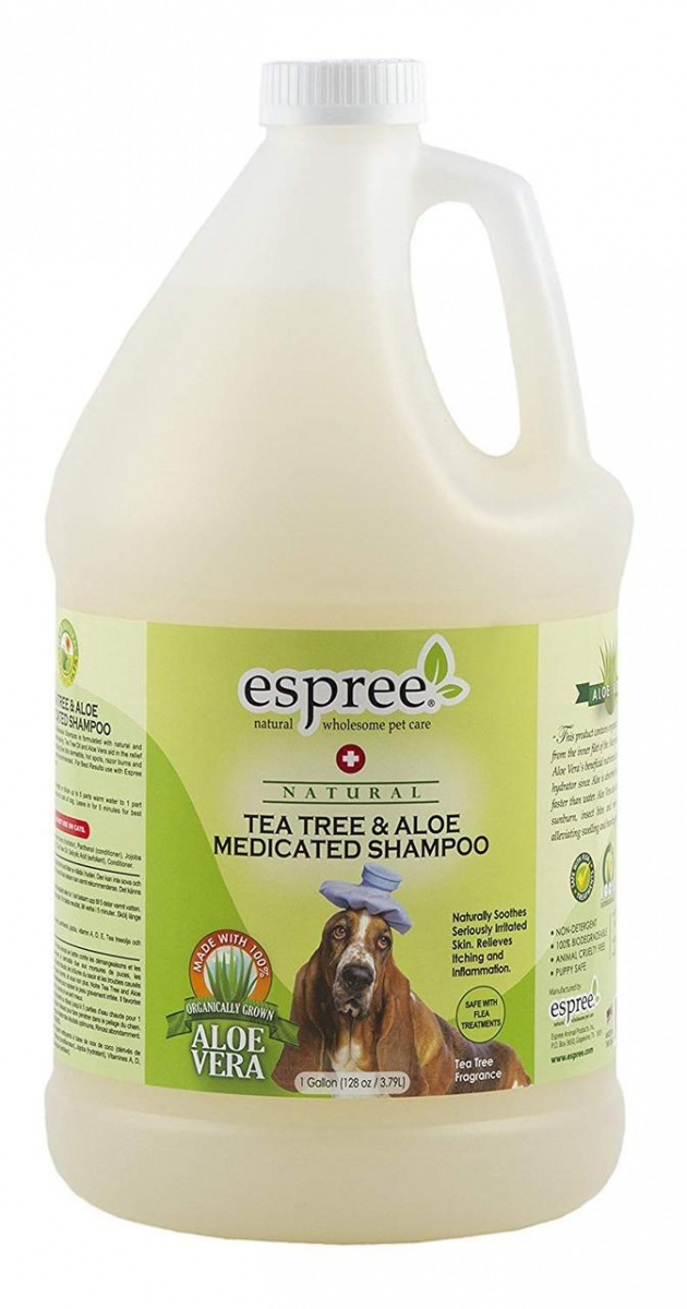 

Шампунь Espree Tea Tree & Aloe Shampoo с маслом чайного дерева для собак 3.79 л.