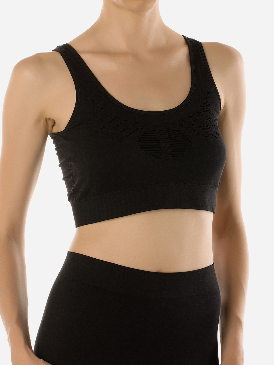 

Спортивный топ Miofit 001-001293 - Черный, Спортивный топ Miofit 001-001293 S-M Черный