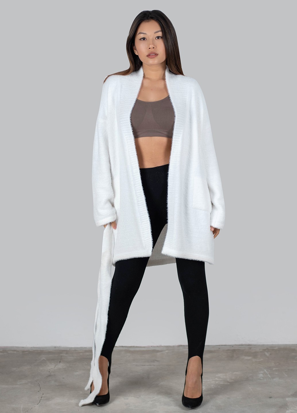 

Женский кардиган "Лада" TM Anika KR04C01 белый Onesize