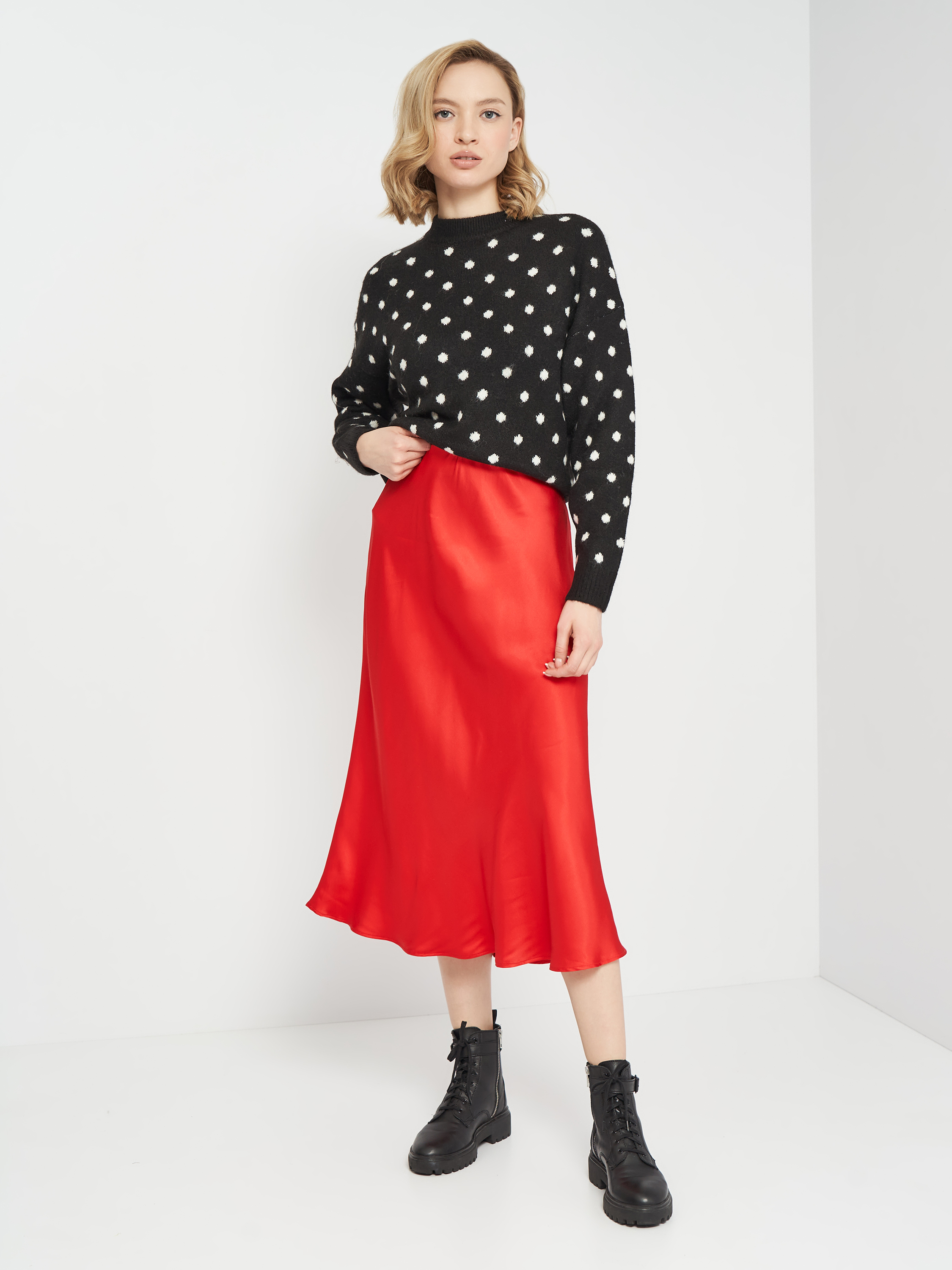

Юбка H& 09501612  Красная, Юбка H&M 09501612 M Красная