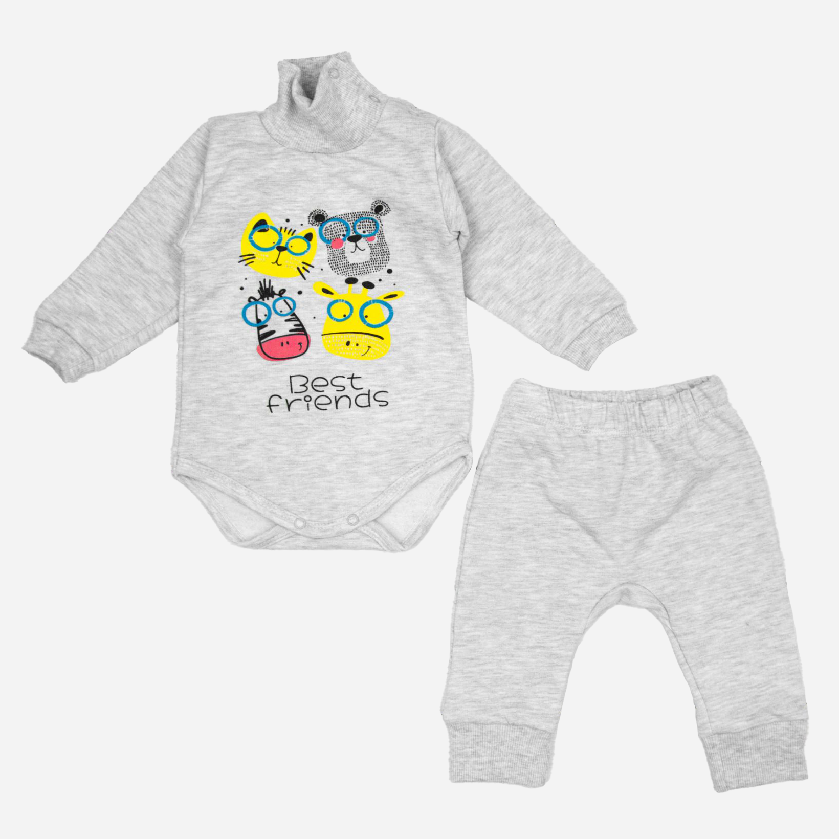 

Костюм (боди + штаны) Dexters Best Friends d307-5ср 80 см Серый