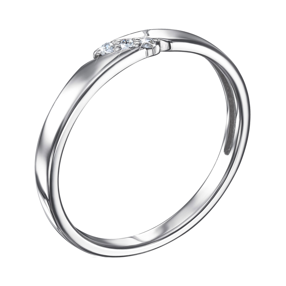 

Серебряное кольцо с бриллиантами 000123336 17.5 размера