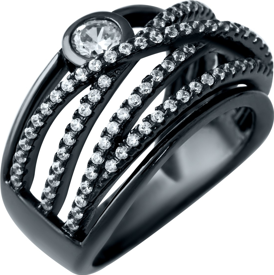 

Серебряное кольцо SilverBreeze с фианитами 1906002 16 размер, 16 размер