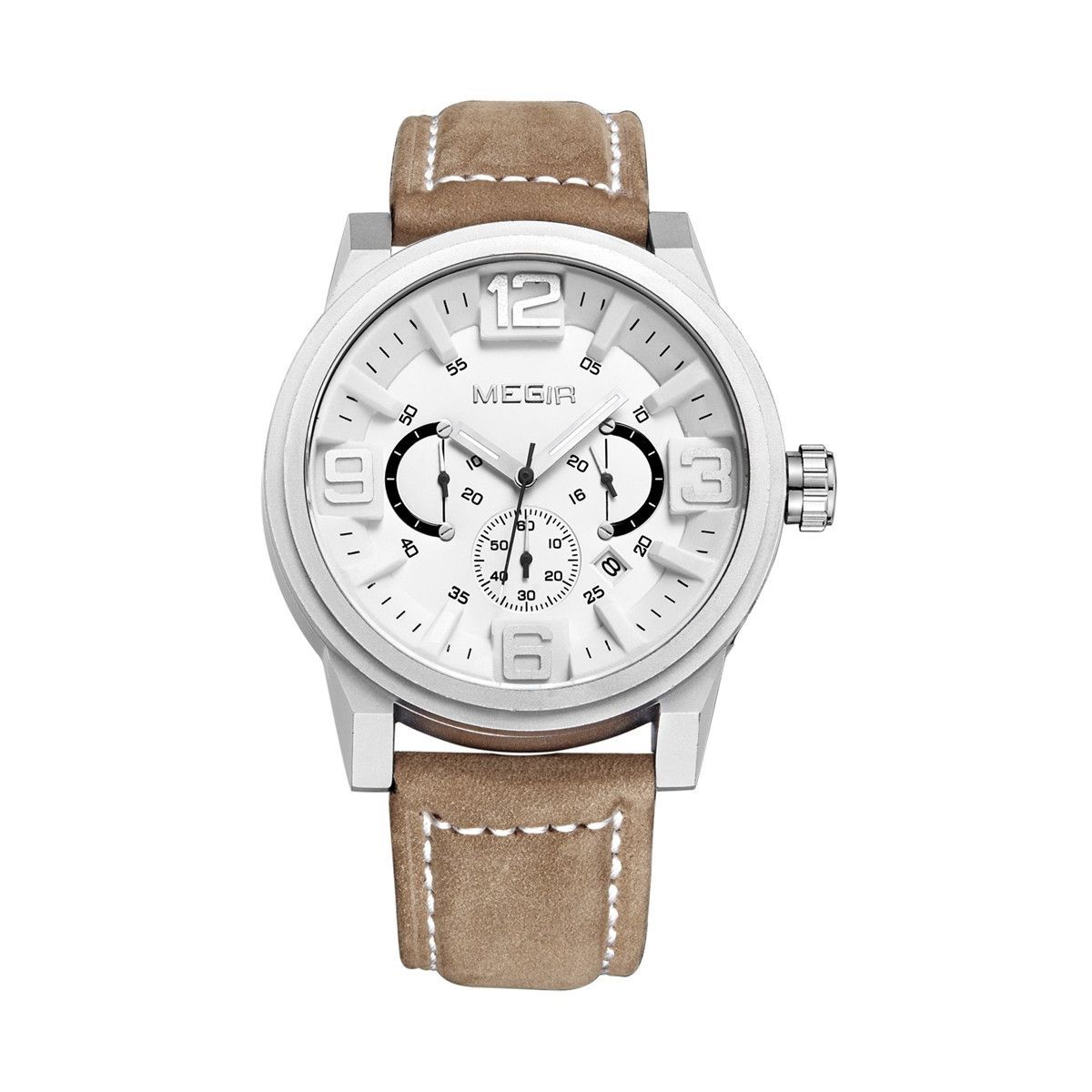 

Часы Megir Silver White Brown MG3010 (ML3010GBN-7)