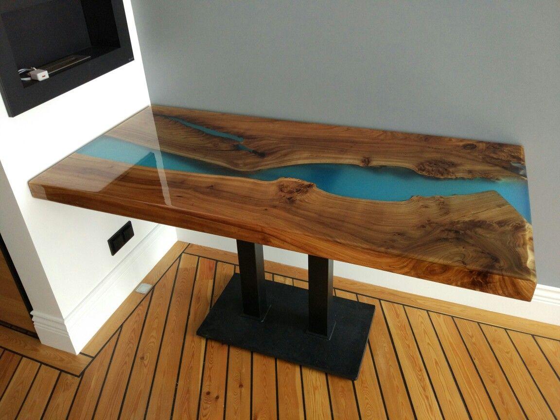 

Эксклюзивный Дизайнерский Обеденный Стол Река из Эпоксидной смолы Loft Design RV1088 ()