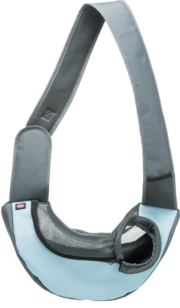 

Сумка-переноска Trixie Sling Front Carrier 50см × 25см × 18см до 5кг серый с голубым (TX-28883)