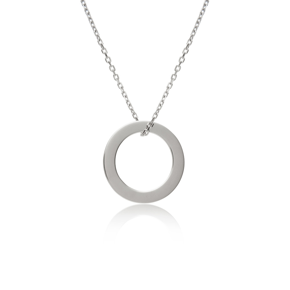 

Подвеска Кольцо на цепочке 45 см серебро