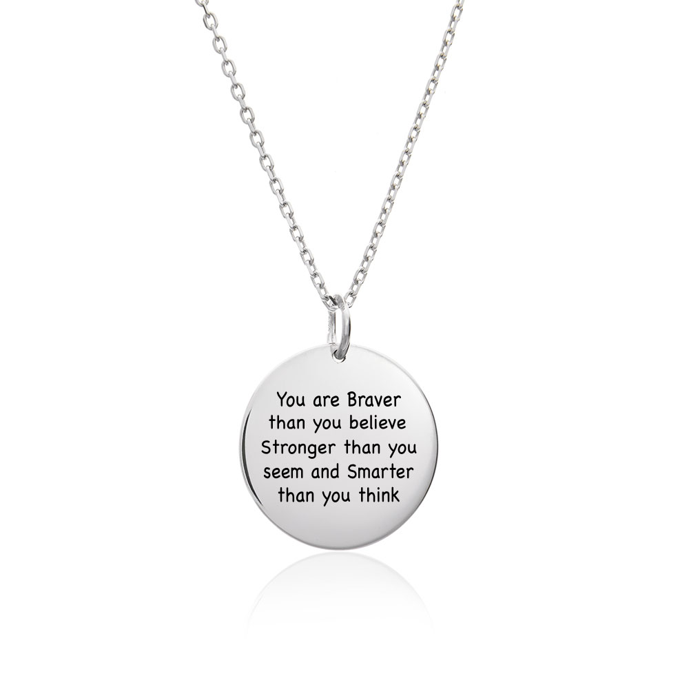 

Подвеска You are braver... серебро