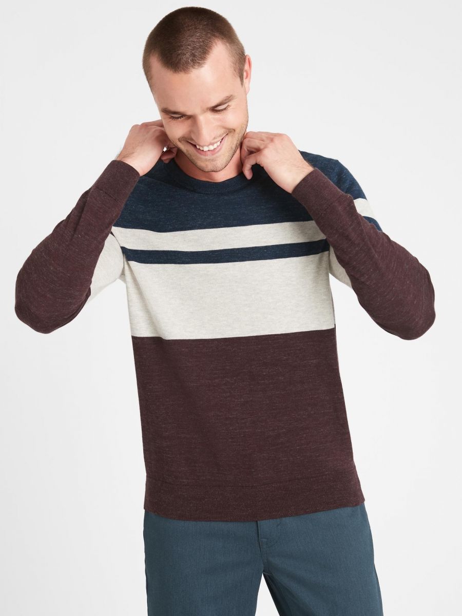 

Джемпер Banana Republic 55329381 XXL Бежевый/Бордовый/Синий