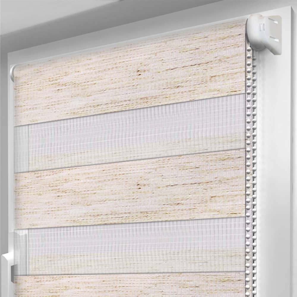 

Рулонная штора День-Ночь SPS-MARKET ВН-08 лен 90х140 см