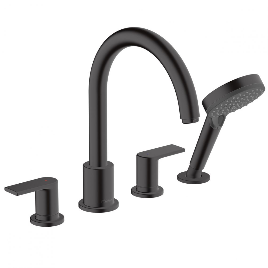 

Смеситель для ванны Hansgrohe Vernis Shape на 4 отверстия, Matt Black (71459670)