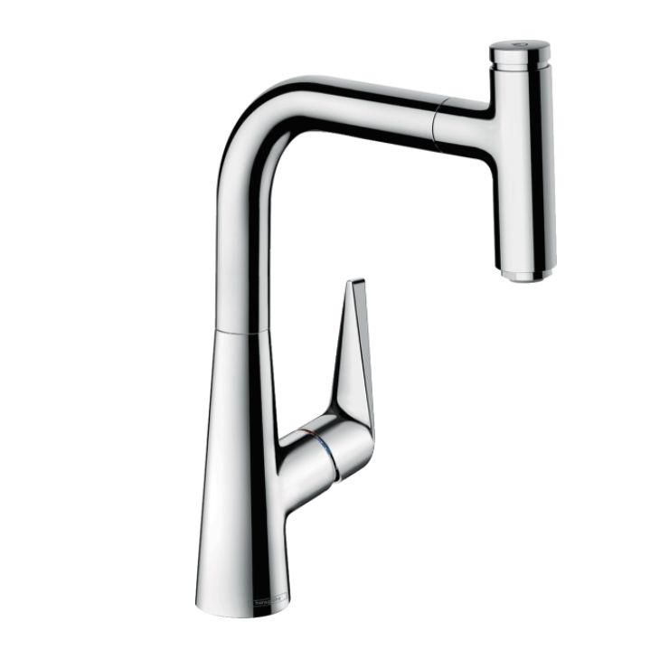 

Смеситель для кухни Hansgrohe Talis Select M51 220 1Jet с вытяжным изливом, хром (72822000)