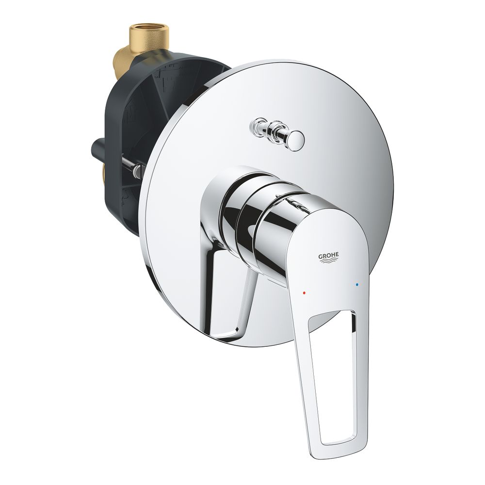 

Смеситель для ванны скрытого монтажа Grohe BauLoop New с внутренней частью, хром (29081001)