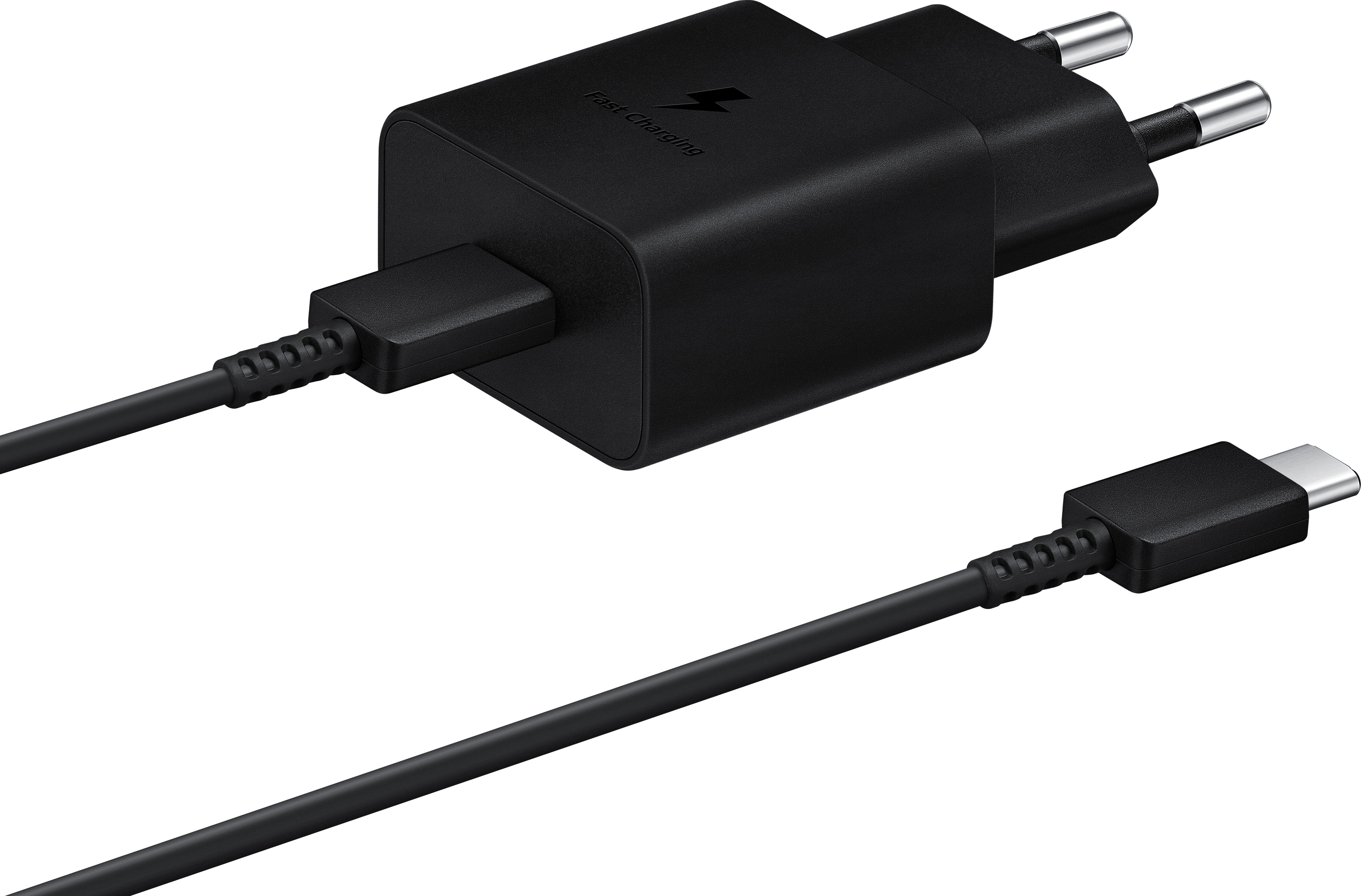 Акція на Сетевое зарядное устройство Samsung 15W Power Adapter Type-C Cable Black (EP-T1510XBEGRU) від Rozetka UA