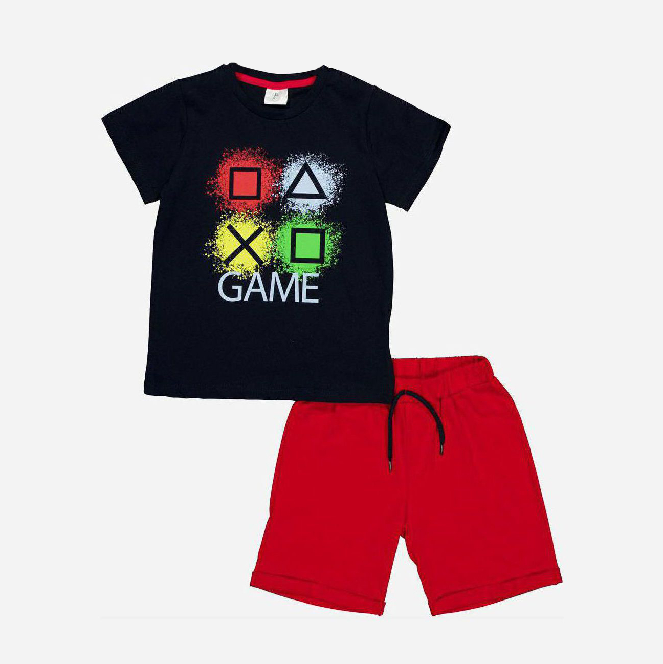 

Костюм (футболка + шорты) Panolino PL17583 122 см Сине-красный