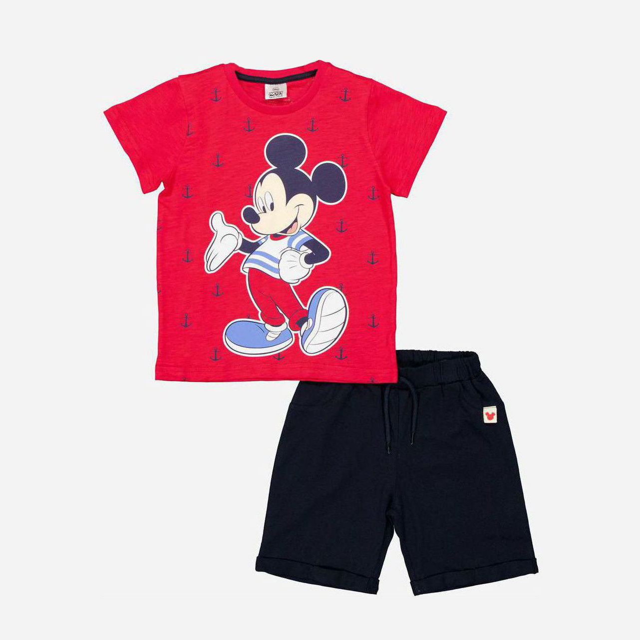 

Костюм (футболка + шорты) Disney Mickey Mouse MC17276 104 см Черно-красный