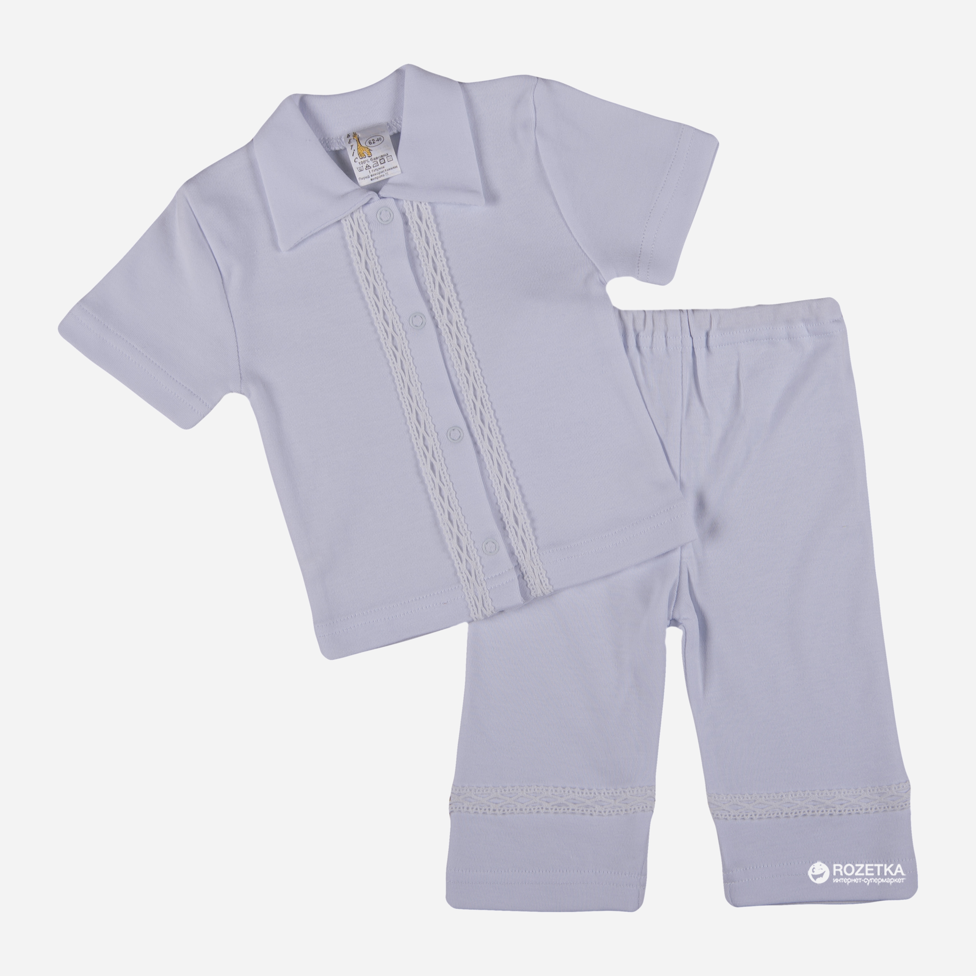 

Костюм (тенниска + брюки) BetiS 27070277 Святослав к.р. 68 см Белый