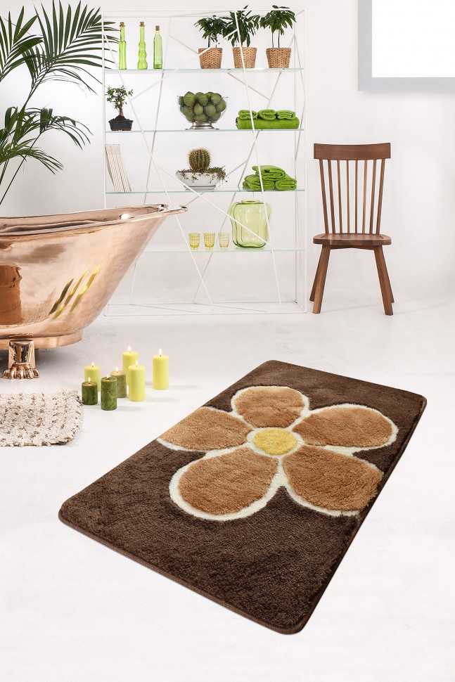 

Коврик для ванной Chilai Home Flower Kahve 60x100 11002413