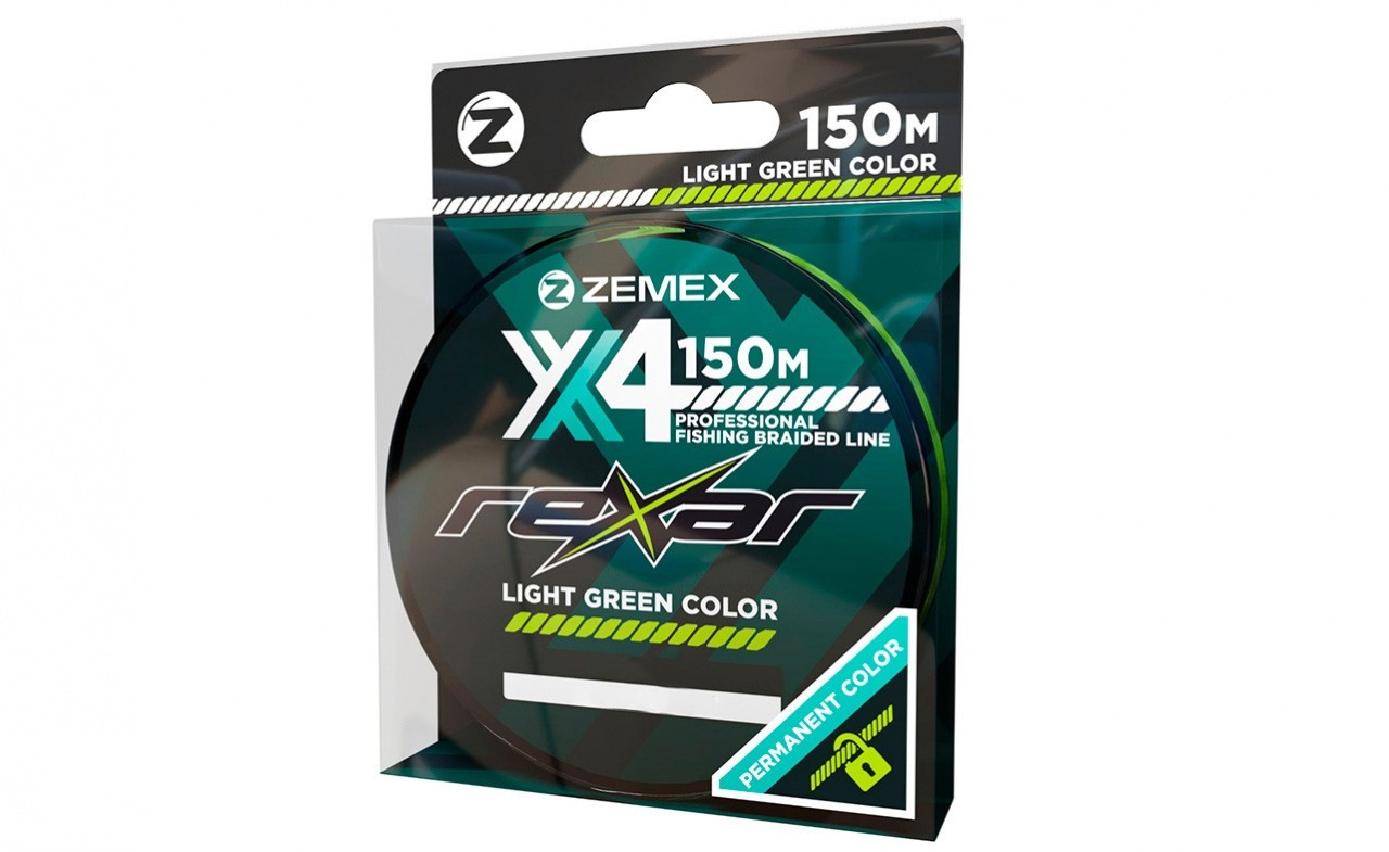 

Шнур Zemex Rexar X4 150м #1.2/0.18мм 8.2кг/18lb