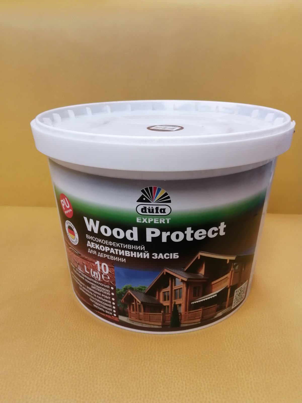 

Dufa Wood Protect ,высокоэффективное декоративное средство для древесины с воском, белый, 10 л