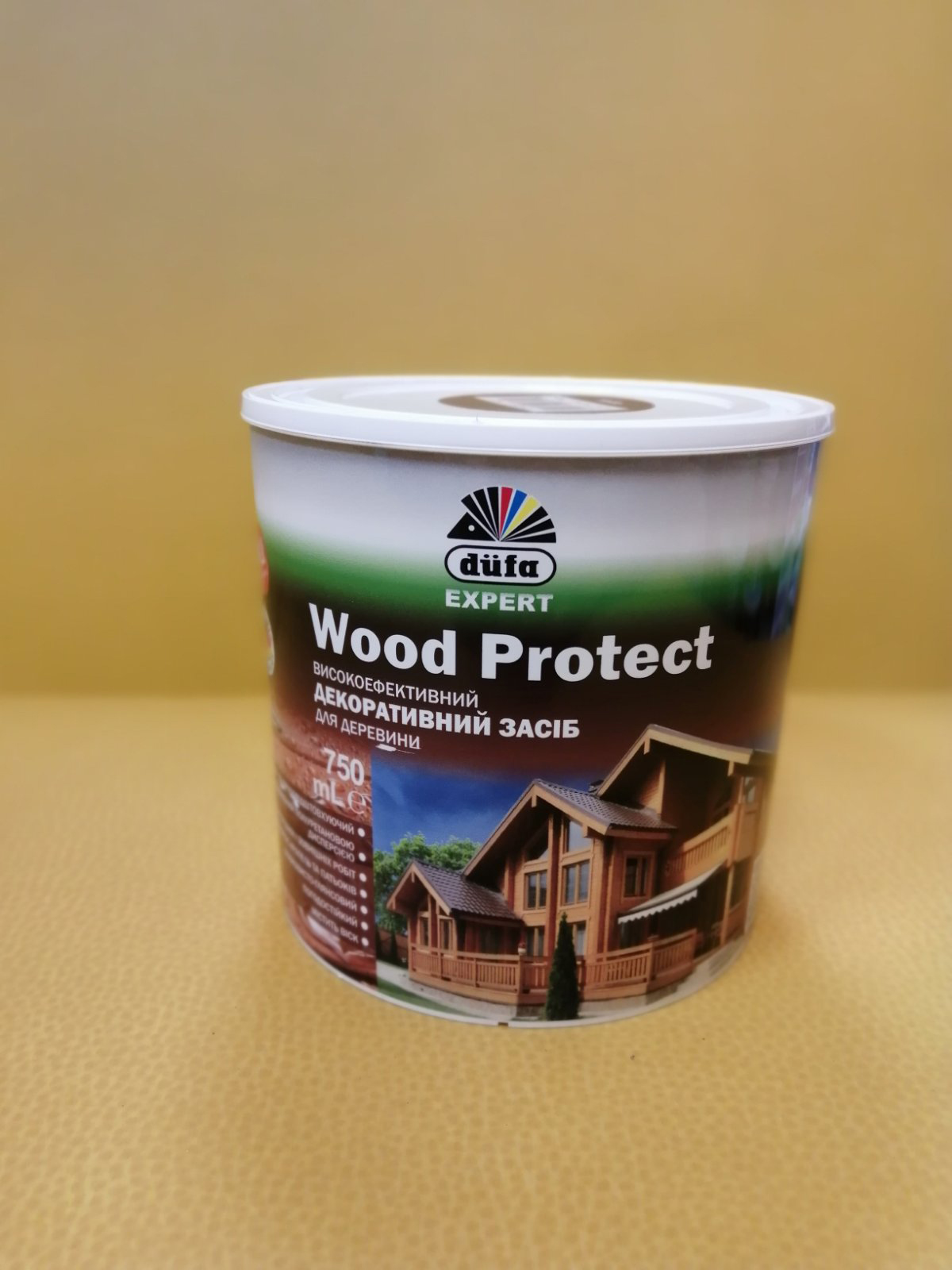 

Dufa Wood Protect ,высокоэффективное декоративное средство для древесины с воском, махагон, 0,75 л