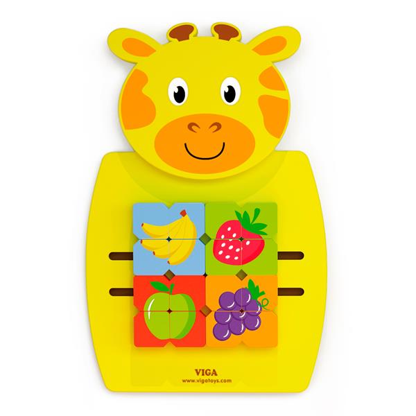 

Бизиборд Viga Toys Жираф с фруктами (50680FSC)