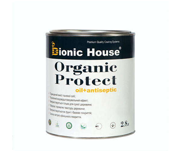 

Антисептик для дерева ORGANIC PROTECT OIL Bionic-House 2,8л Бесцветный