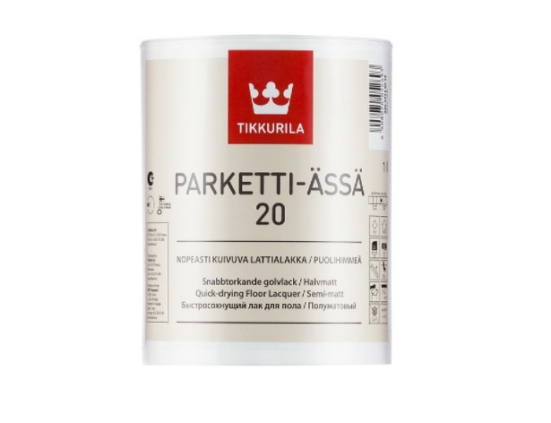 

Полуматовый лак для пола Parketti Assa 20 Tikkurila (банка 0,9 л)