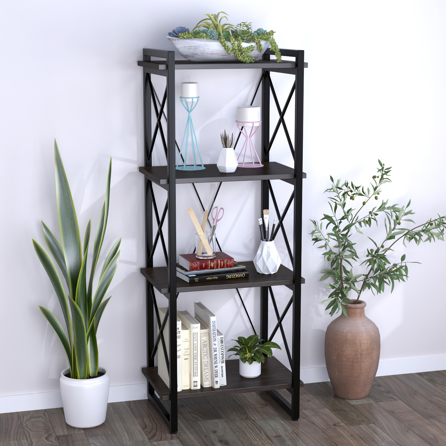 

Стеллаж Скиф-4-550 Loft Design Венге Корсика