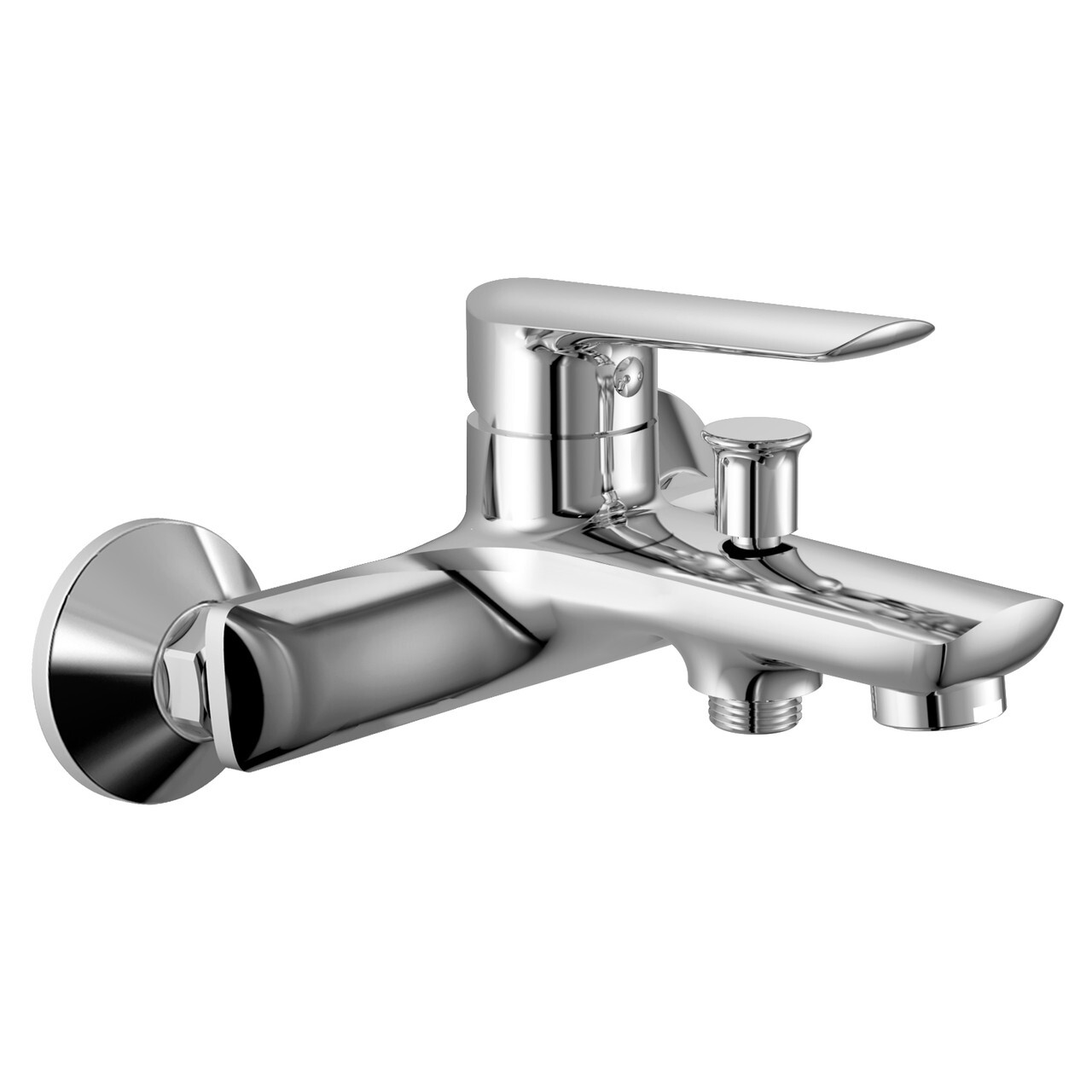 

Cмеситель для ванны однорычажный с коротким изливом IMPRESE ODRA хром латунь f0328701BL
