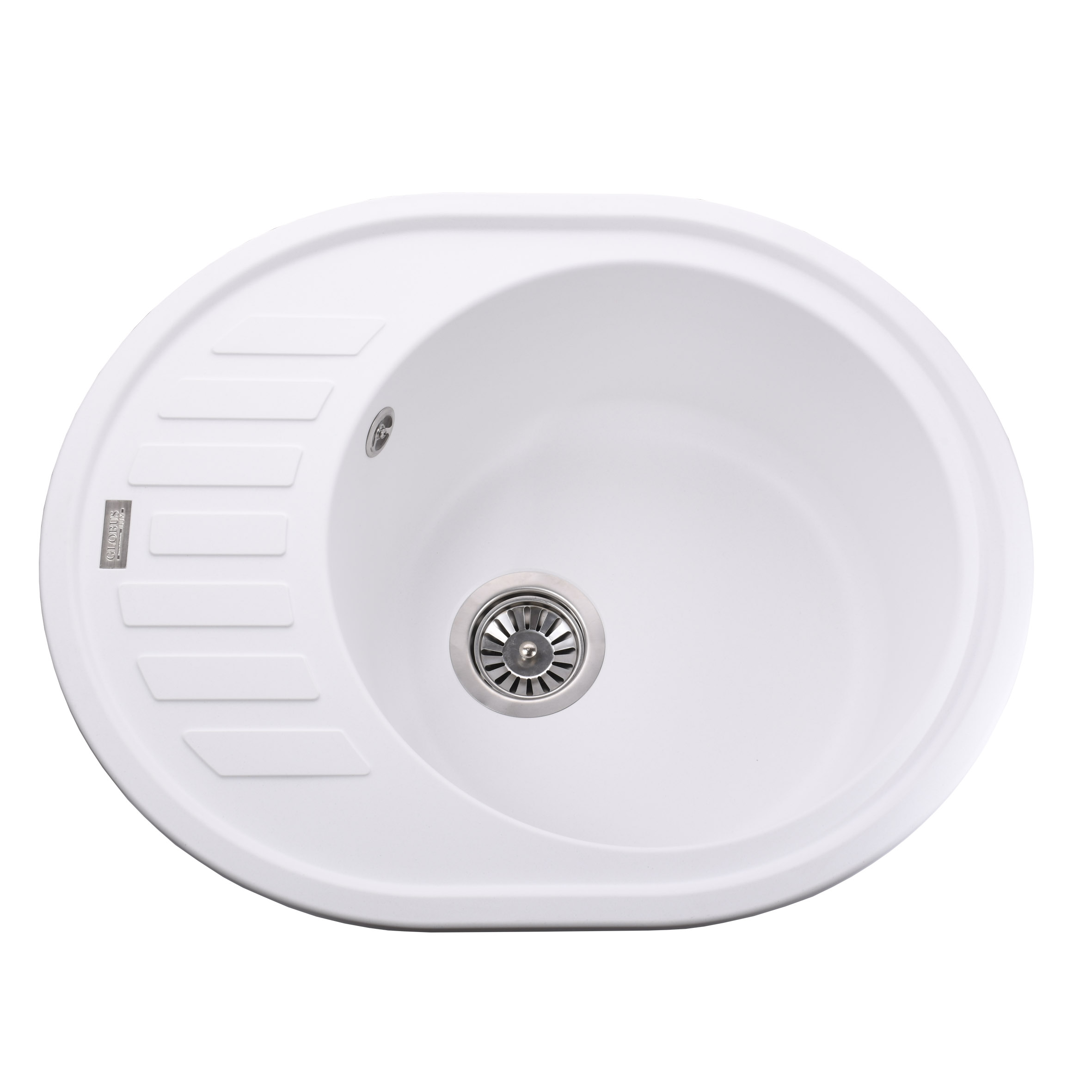 

Гранитная мойка Globus Lux ARNO белый 620х500мм-А0007