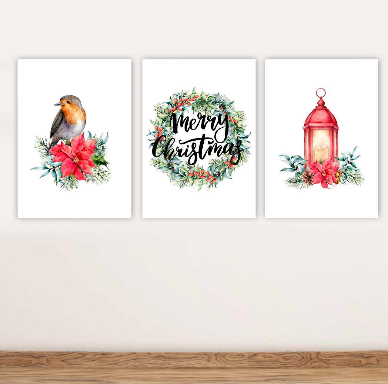 

Набор новогодних постеров Christmas Decor формат А3 NEHILO