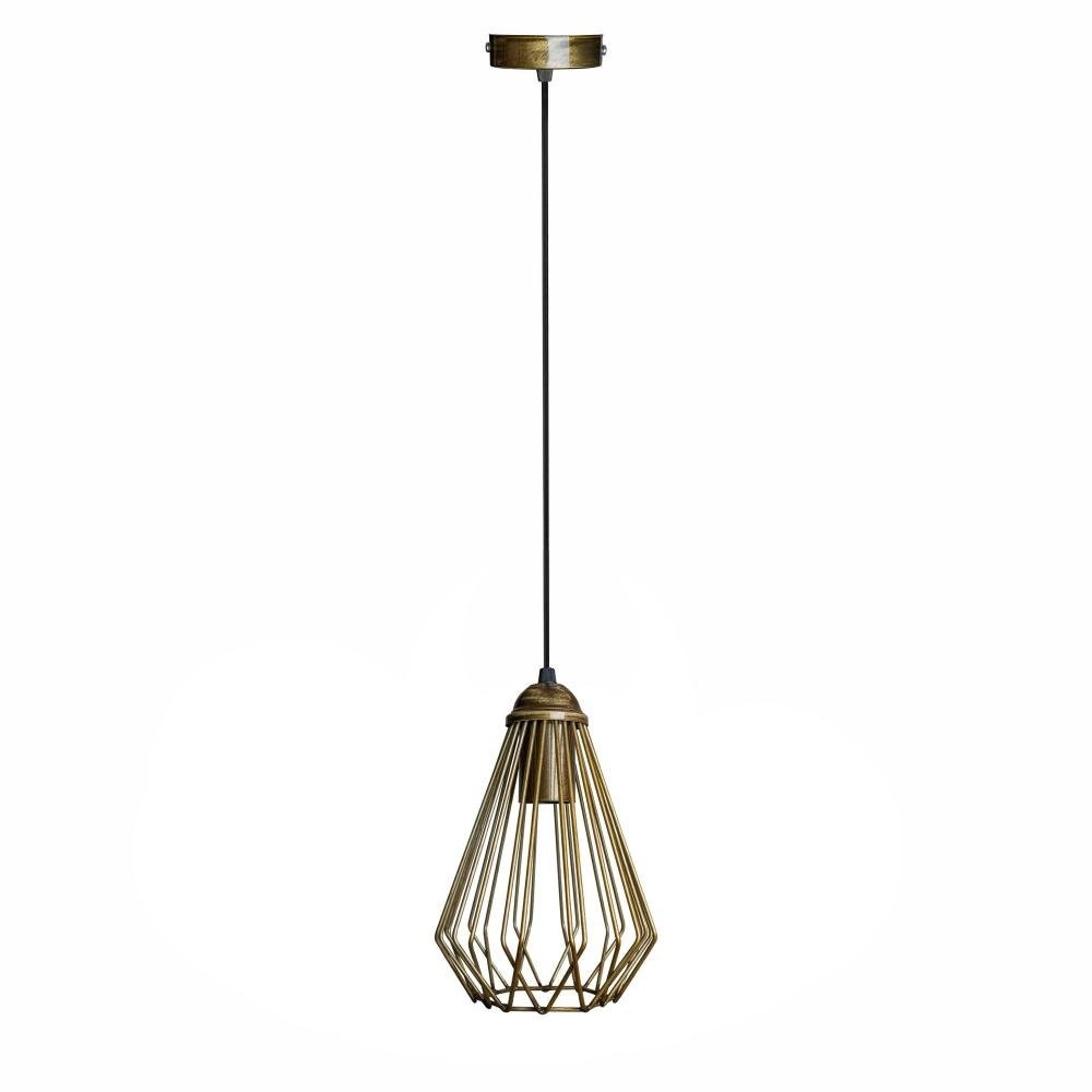 

Светильник подвесной лофт 100lamp Silvia E27 бронза (NL 537 BN)