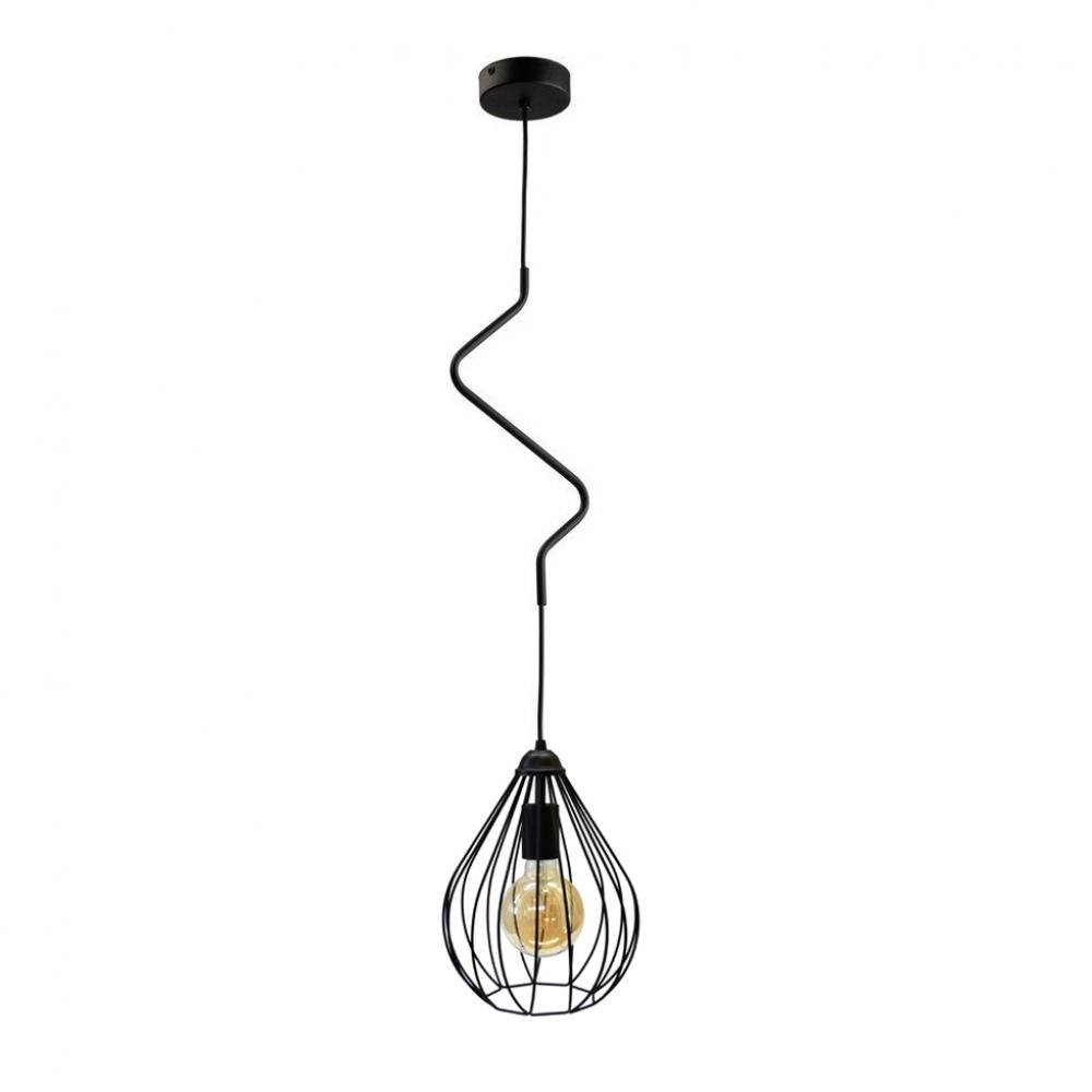 

Светильник подвесной лофт 100lamp Kaplya E27 черный (NL 1422)