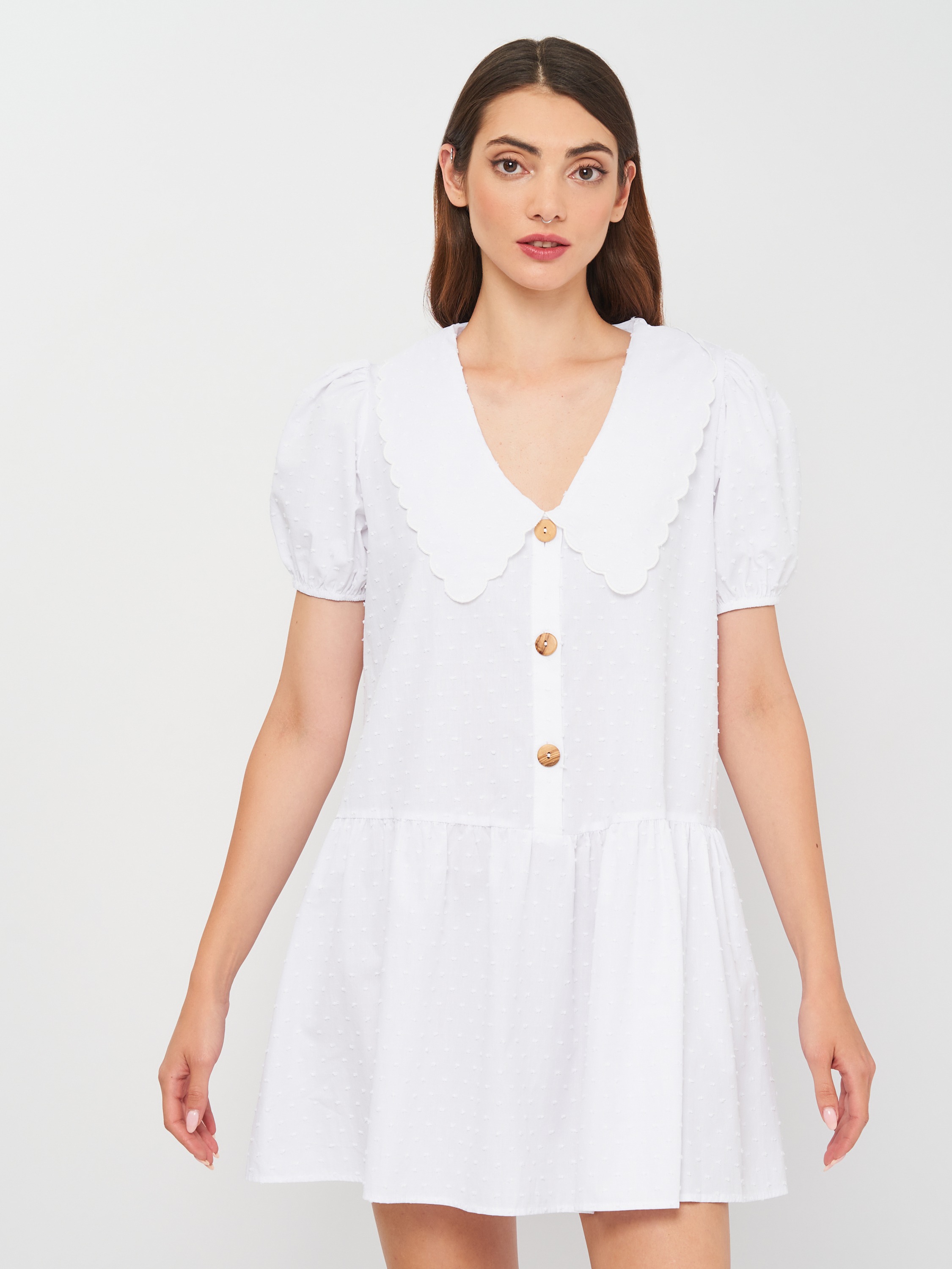

Платье Zara  белый 2492152250, Платье Zara M белый 2492152250