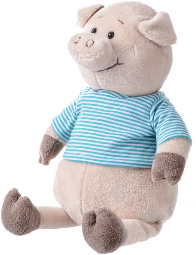 

Мягкая игрушка Same Toy Свинка в тельняшке 35 см Голубой (THT715)