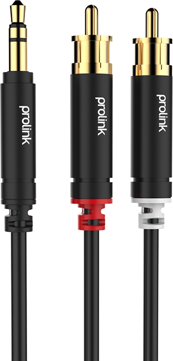 

Кабель ProLink 3.5 mm Stereo Plug - 2xRCA Plugs 1.5m (HMM103-0150)